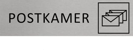 CombiCraft Aluminium deurbordje Postkamer 165x45mm - per stuk