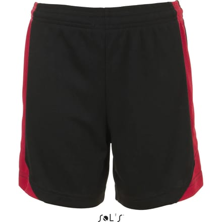 SOL'S Kids´ Olimpico Contrast Short LT01720 - black/red - 12 years (152)
