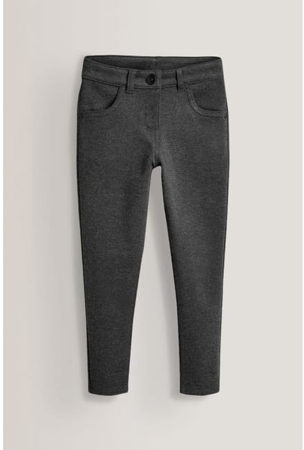 Next - Meisjes - Skinny schoolbroek met jersey stretch - Grijs