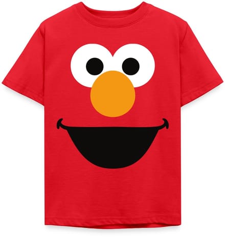 Sesamstraat Elmo Gezicht Kostuum T-Shirt Kinderen
