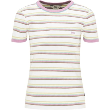 Lee Dames Stripe Tee shirt - Maat M - Gemengde Kleuren