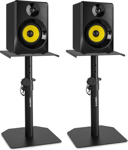 Set actieve studio monitors met standaard voor home studio SMN40B 100W - Zwart
