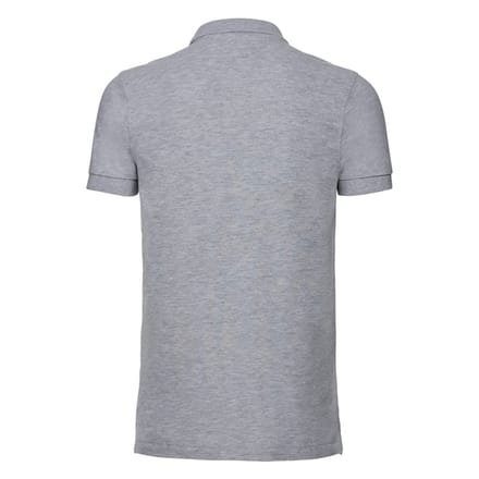 Russell Heren Heather Stretch Fitted Poloshirt (Lichte Oxford Heide)