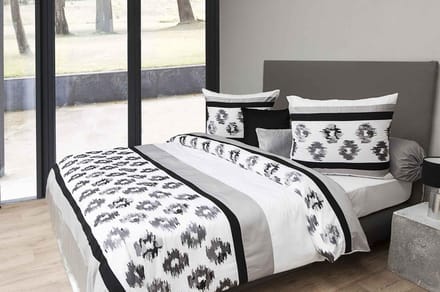 HnL Living Aron Dekbedovertrek - Eenpersoons - 140x200/220 cm - Wit