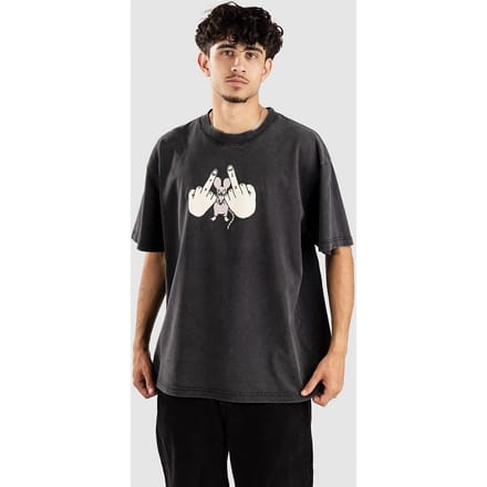 A.LAB Middle Finger Boxy T-Shirt zwart