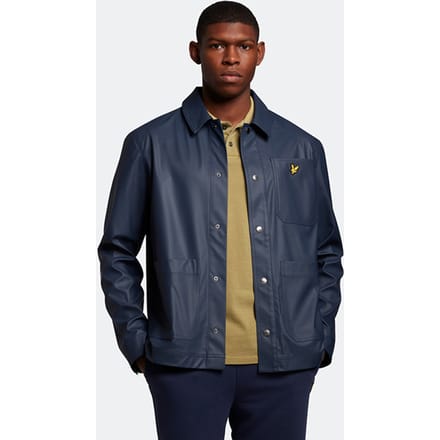 Lyle & Scott Rubberised Work Jacket Dark Navy Taglia: XS | Giacche di pelle Outlet | Uomo | Blu