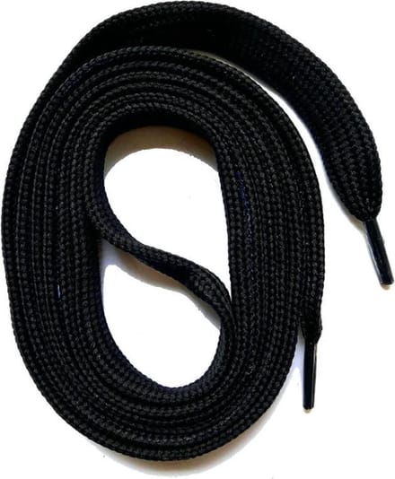 Schoenveters-plat-zwart-120 cm