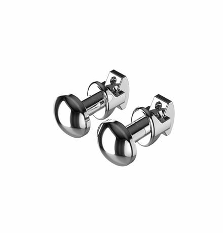 BELRAD handdoekknoppen voor handdoekradiator – 2 stuks – Chroom