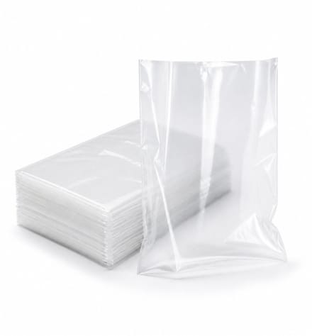 Inpakr Transparante LDPE Zakken met Zijvouw - 1000 Stuks - 10 x 4 x 32 cm - 20 Micron