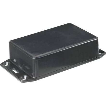 Hammond Electronics 1591GFLBK Euro-behuizing 121 x 94 x 34 ABS Zwart 1 stuk(s)