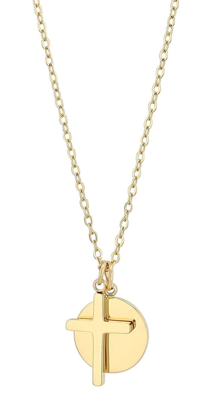 AKZENT Akzent damesketting met hanger Caitlin, Edelstahl, personaliseerbaar