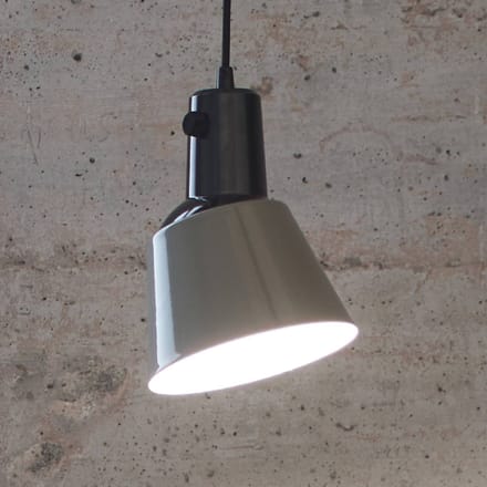 midgard hanglamp K831, geëmailleerd betongrijs