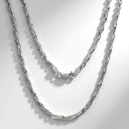 Gerhodineerd Sterling Zilveren Ketting