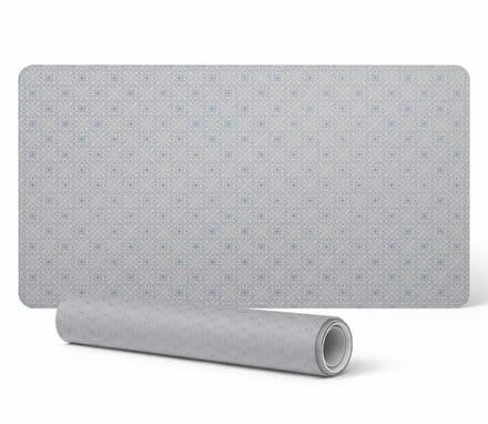 Beschermende bureauonderlegger met grafisch geometrisch retropatroon 90x45 cm
