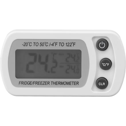 2 stuks Waterdichte Digitale Koelkast Thermometer -20~50 graden Celsius Digitale Vriezer Thermometer Wit gray