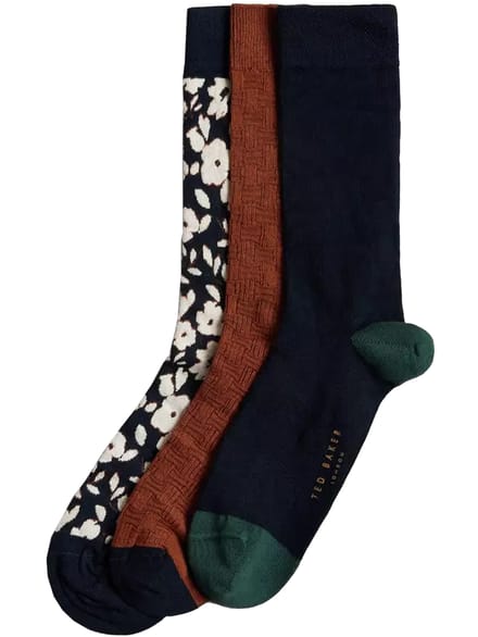 Ted Baker | Heren Crew Sokken 3 Pack Geschenkset - BECOOLS