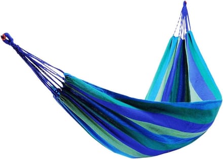 Balkon Hangmat - Schommelbed - Ontspannen Buiten - Dubbele Knopen - 280x150cm - Blauw