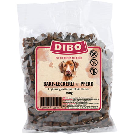 DIBO BARF-snoepjes met paard - 2 x 200 g