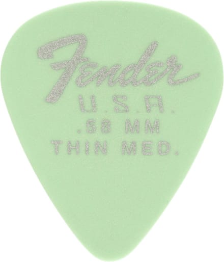Fender 351 Dura-Tone Picks 0,58 mm - Plectrum set
