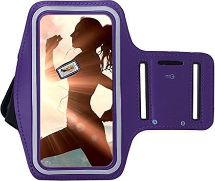 Pearlycase Sportarmband Hardloopband Paars Geschikt voor Apple iPhone X