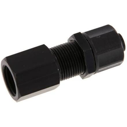10x8 & G1/4'' Aluminium Rechte Opsteekkoppeling Binnendraad Schotdoorvoer
