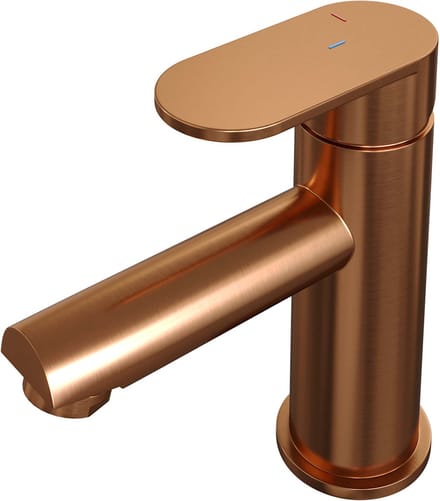 Brauer Copper Edition Wastafelmengkraan opbouw - laag - model C - PVD - geborsteld koper