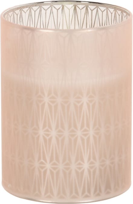 Home and Styling luxe LED kaars - in glas - warm wit - D7,5 x H10 cm
