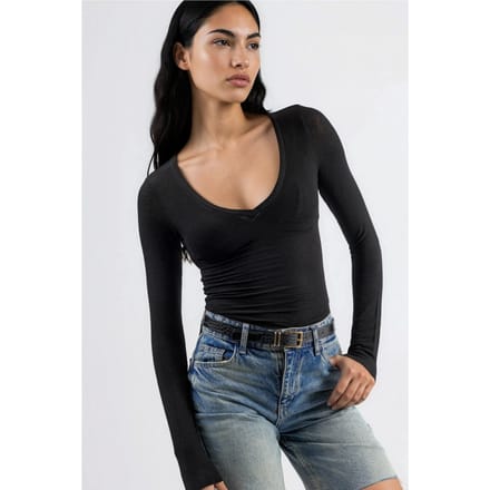 V-hals Lange Mouwen Blouse
