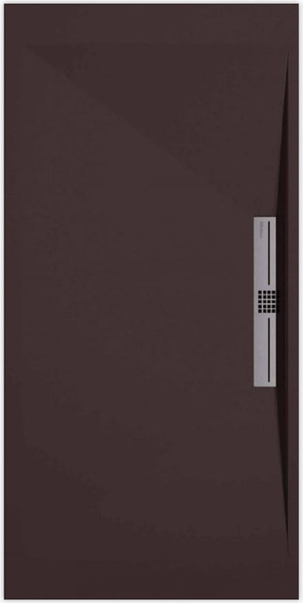 Sanifun douchebak Stone Side Chocolate Smooth 1300 x 700 S