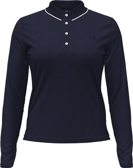 Under Armour Drive Chill LS Polo Midnight Navy