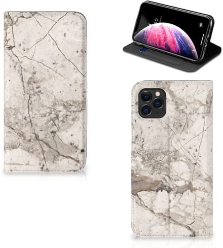 Apple iPhone 11 Pro Max Standcase Marmer Beige