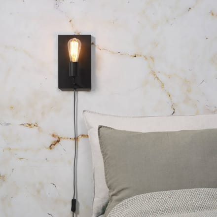 IT´S ABOUT ROMI IT'S ABOUT ROMI Madrid wandlamp naar boven gericht, zwart