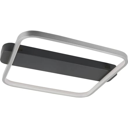 HighLight LED plafondlamp Ascona, zwart/nikkel, 28 W