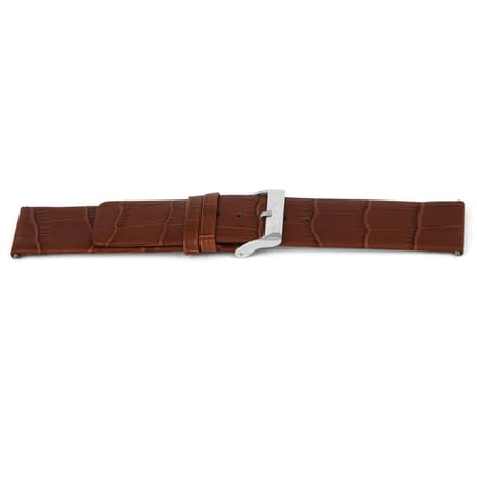 Horlogeband F345 Croco Bruin 18x18 mm