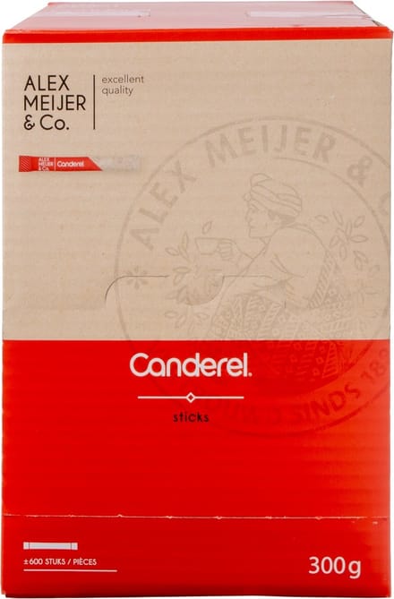 Canderel Sticks Displaydoos 600 stuks 0.5 gram Alex Meijer