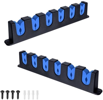 Rod Stand V777 - Wandgemonteerde Rod Holder voor 6 Stokken - Stevige ABS Constructie
