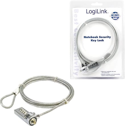 Slot LogiLink PC/Notebook combinatieslot Zilver