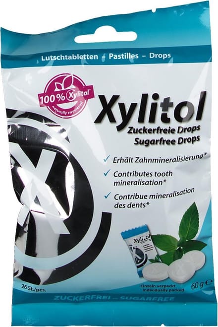 Miradent Xylitol Mints - pepermunt - 26 stuks - suikervrij