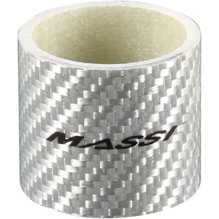 Massi Carbon Spacers 1 1/8 30 Mm 2 Eenheden Zilver 1 1/8´´ / 30 mm
