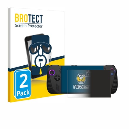 BROTECT - privacy screenprotector voor ASUS ROG Ally X (2024) - Folie Beschermfolie Blauwlichtfilter 2 Stuks