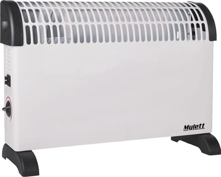 Mylett Elektrische Convectorkachel - 220 V - met 3 verwarmingsstanden 2000W