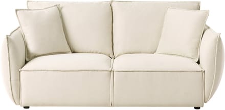 KUNES - Driezitsbank - Lichtbeige - Polyester