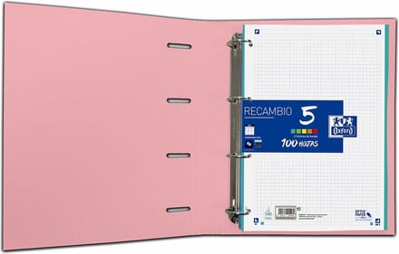 Ringmap Oxford A4+ Licht Roze
