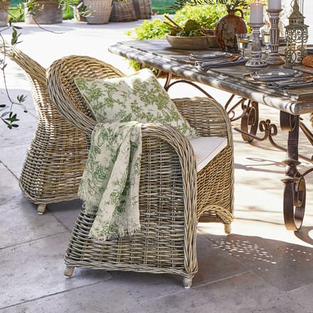 LOBERON Fauteuil Margate bruin/crème