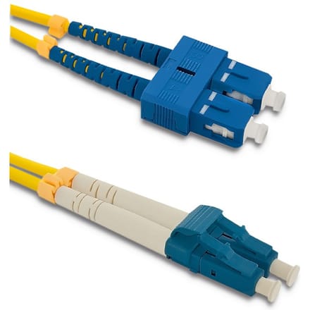 Qoltec glasvezel patchcord SC/UPC-LC/UPC |   Singlemode |   9/125 |   G652D |   Duplexwoning |   2m