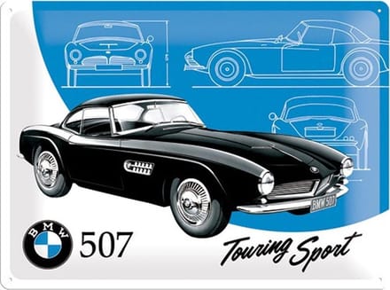 BMW 507 Touring Sport Metalen Bord 30 x 40 cm