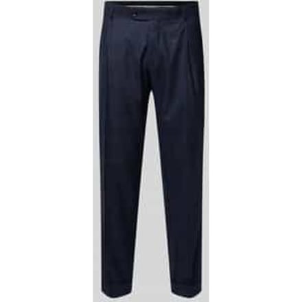 Slim fit pantalon van pure scheerwol, model 'Tillo'