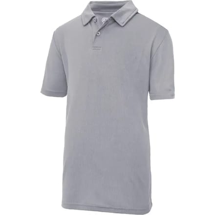Just Cool - Cool Kinder Polo - Heather Grey (Solid) maat 5/6 (S)