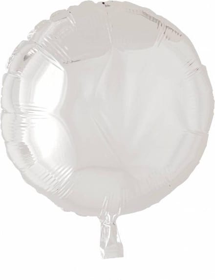 Helium ballon rond wit | 45cm