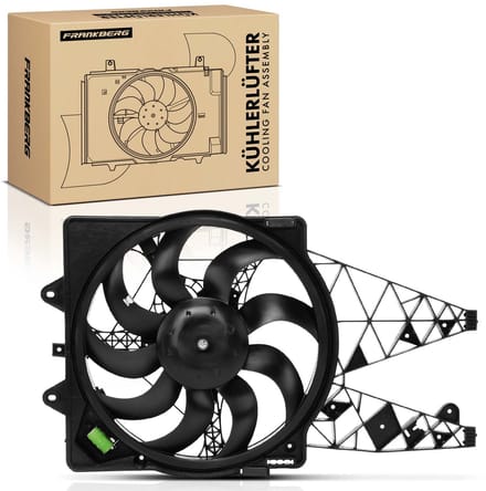 Frankberg 1x Motorradiator enkele ventilator